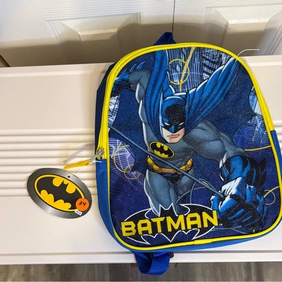 Batman Blue and Yellow‎ Kids Backpack