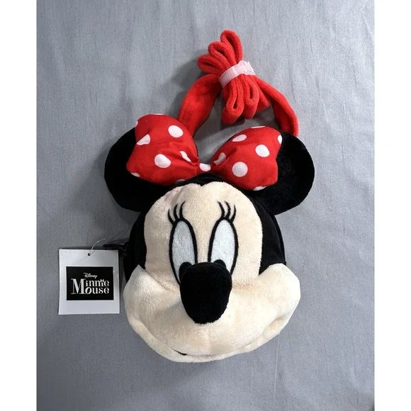 Minnie Mouse Plush Crossbody Purse NEW‎