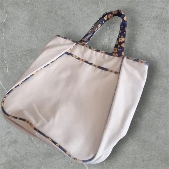 Shoshanna Cream Tote with Floral Accents