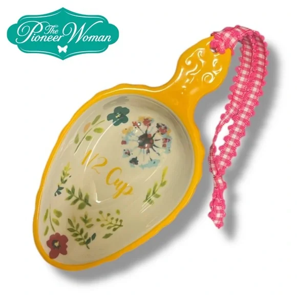 The Pioneer Woman Willow Floral Ceramic Measuring Scoop