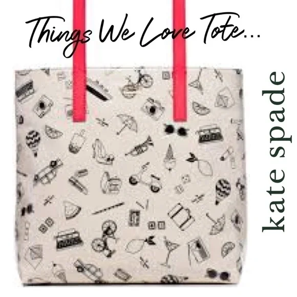 Kate Spade Things We Love Tote Steal The Spotlight Tote Bag PXRU6323 Rare