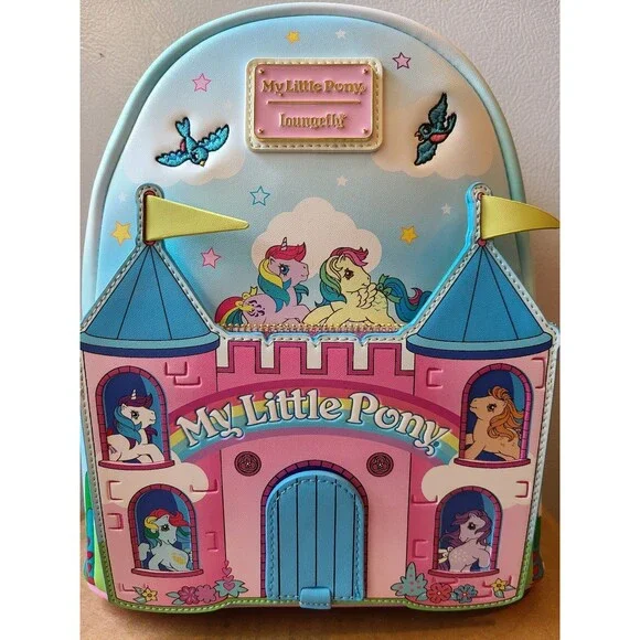 Loungefly Hasbro My Little Pony Castle Mini Backpack NEW NWT Valentine Gift