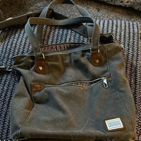 Travelon medium tote bag with top handles‎ and long strap