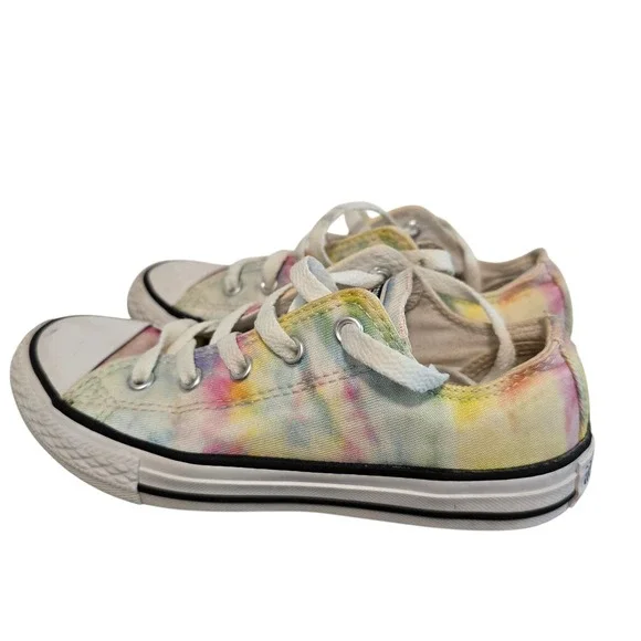 Converse‎ Chuck Taylor All Star Low Youth 1 Tie Dye Multi Color Sneakers 365582F
