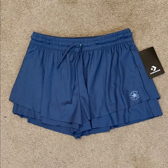 Converse Girl’s Blue Casual Athletic Shorts
