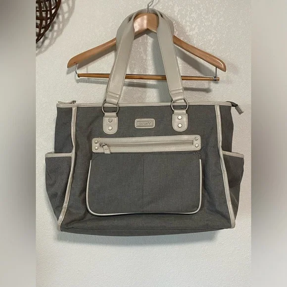 Carter’s Essence Gray  Diaper Bag Tote Extra Large Baby Product