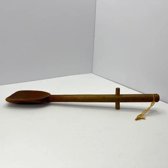 RARE Antique Wooden Dough Spoon 14