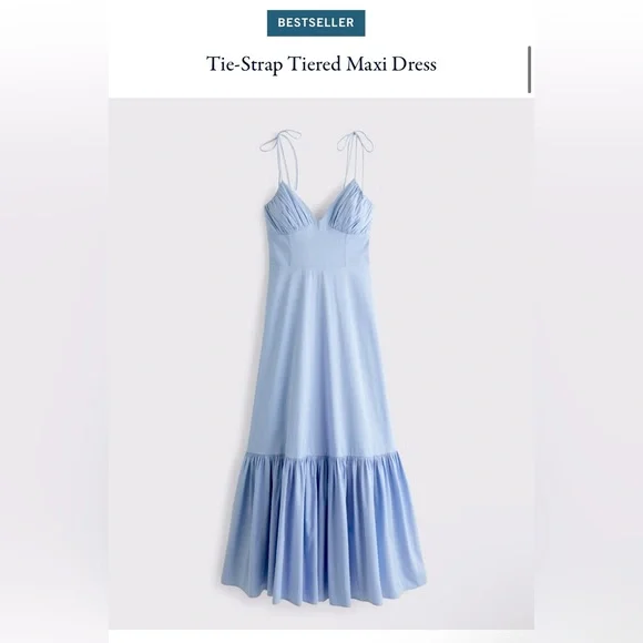 Abercrombie Tie-Strap Tiered Maxi Dress