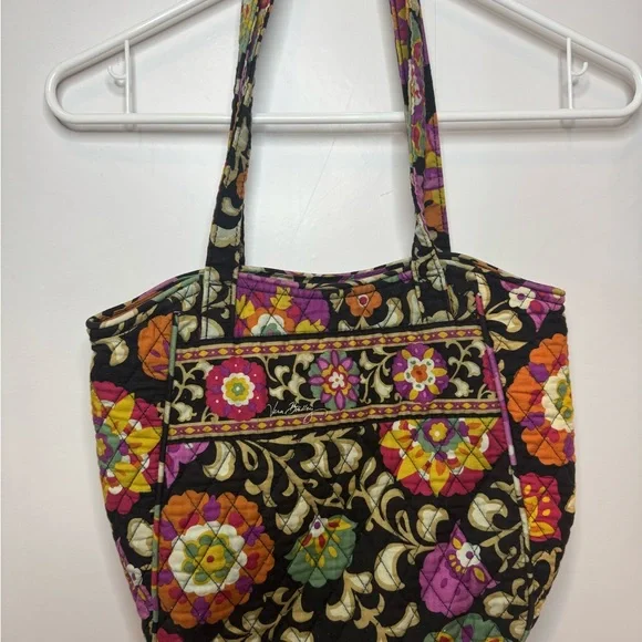 Vera Bradley Retired Suzani Quilted Floral‎ Tote Bag Double Strap Cotton