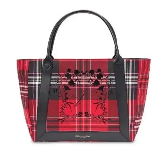 Victoria's Secret Red Plaid Tote Bag Limited Edition NWT