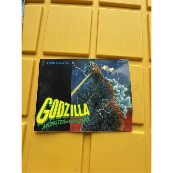 ORIGINAL Nintendo NES GODZILLA Instruction‎ Booklet Manual Book only