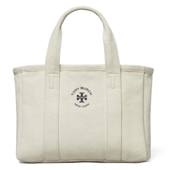Tory Burch Signature Canvas Tote Bag