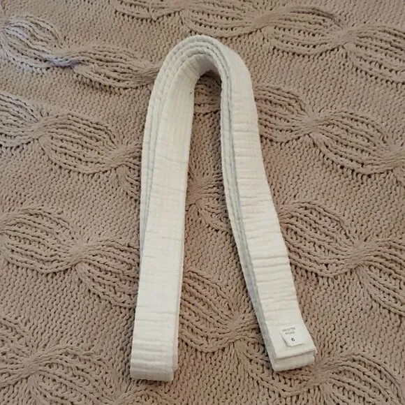 Martial Arts Gi Belt Solid White 6
