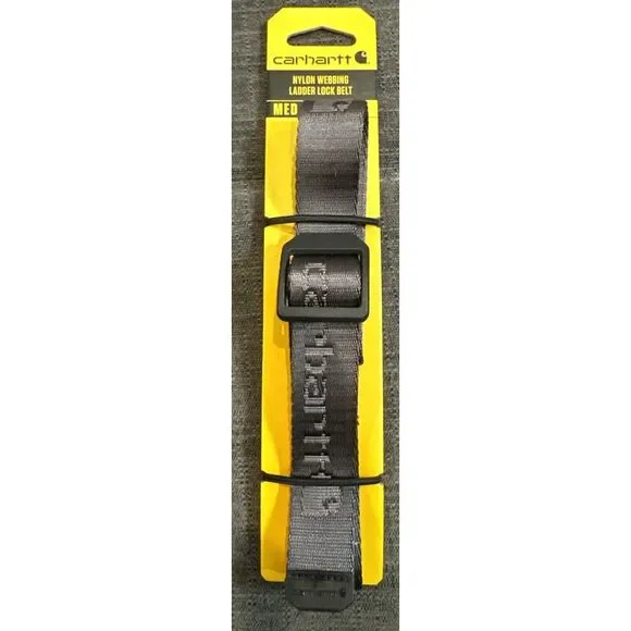 Carhartt Nylon Webbing Ladder Lock Belt WB5661-K ‎ Size M. 22-24 New Boys