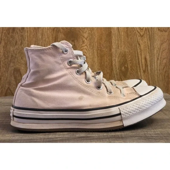 Converse Ctas Eva Lift High Top Canvas Sneakers Youth Size‎ 5 Pink