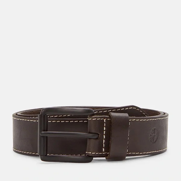 NWT Timberland 38mm Edge Stitch Leather Belt  Size Small