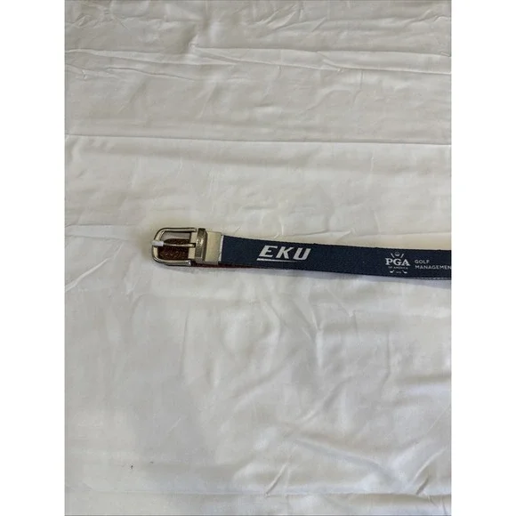 Doc Murphy Belt Reversible Canvas Red White Blue EKU PGA Of America 1916 Leather