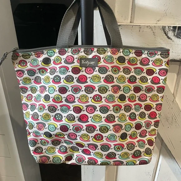 Thirty-One Colorful Swirl Tote Bag