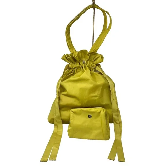 Lululemon Easy As Sunday Tote 19L Soleil Yellow Handbag Nylon Travel Casual