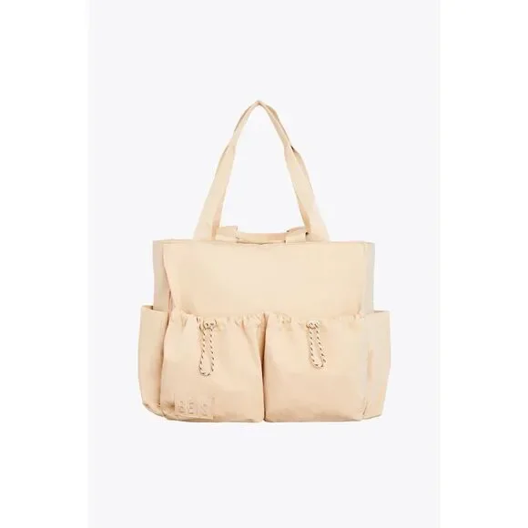 NWT Beis Sports Carryall Tote Duffle in Beige