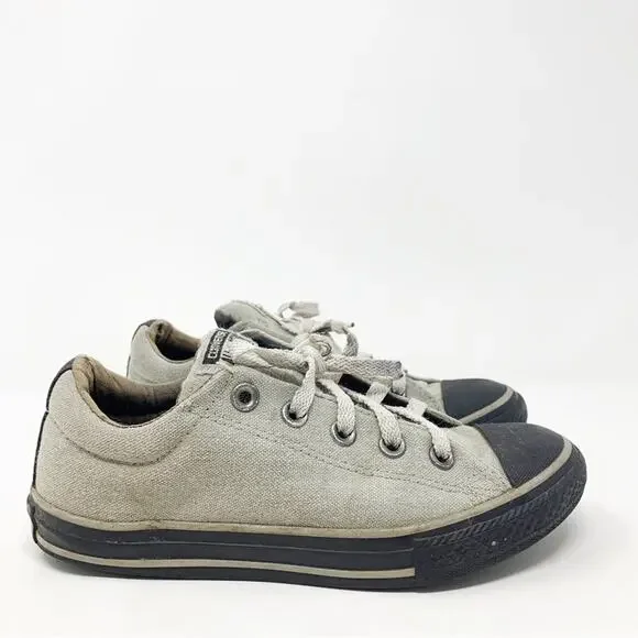 Converse All Star Gray Low Top Sneakers Youth Size 3