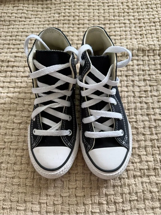 Converse Kids Black and White High-Top Sneakers