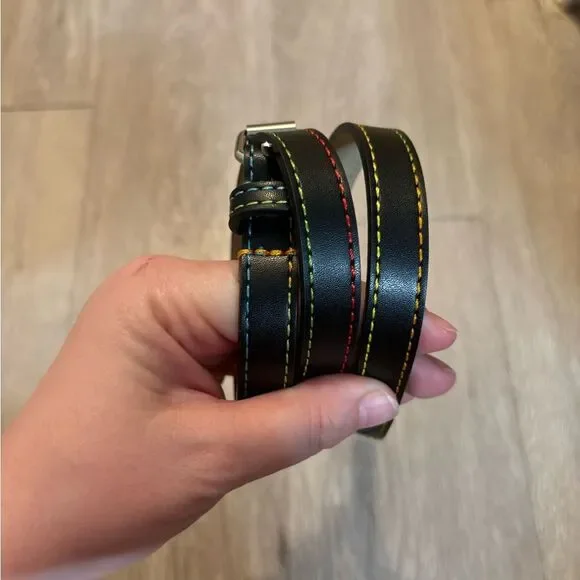 ⭐️ 5 For $25 Black and Rainbow Kids Belt 32 inches
