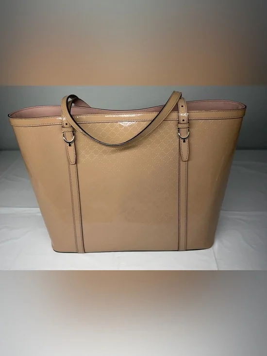 Gucci Microguccisimma Nice Patent leather tote bag