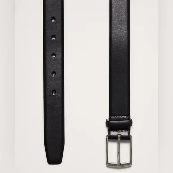 Banana Republic Leather Belt With Solid Brass Buckle