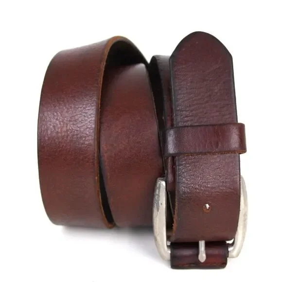 SADDLE BROWN GENUINE LEATHER 1 1/4