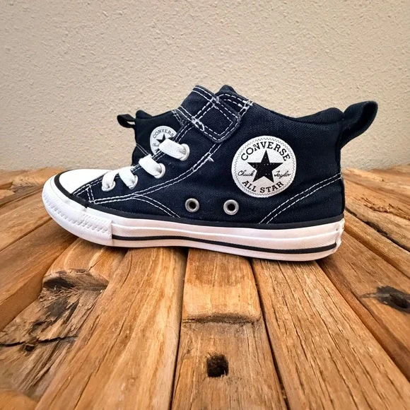Converse Chuck Taylor All Star Size 1 Black High Top Sneakers A04823F