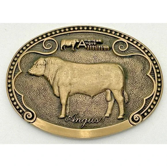 TONY LAMA Angus Bull Cow Sire Belt Buckle Cattle Breed Series FIRST Edition