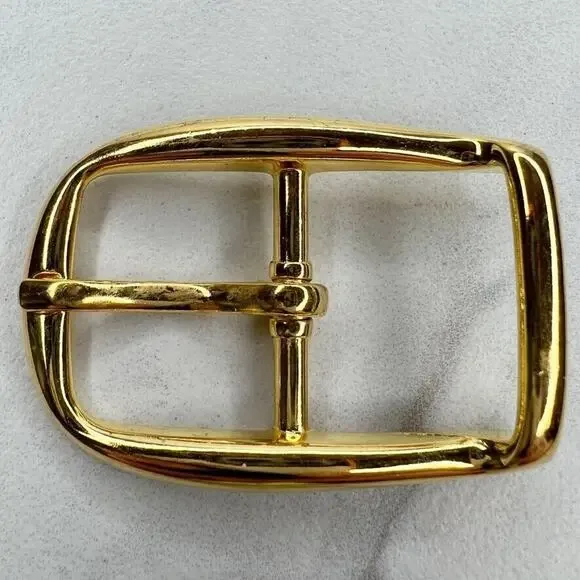Vintage Gold Tone Simple Basic Belt Buckle for up to 1 Inch Belt