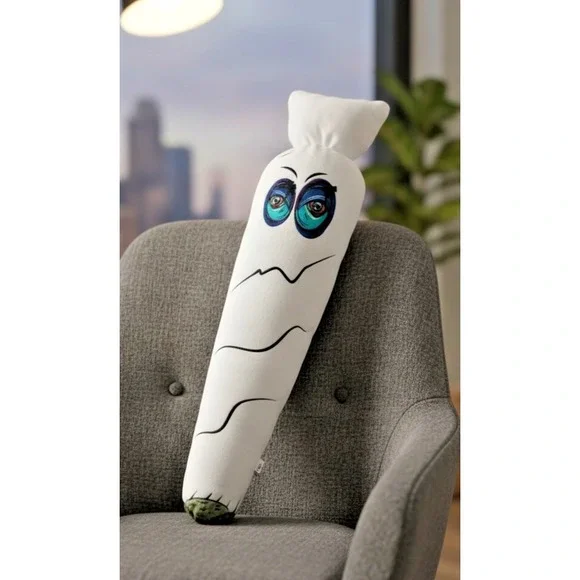 Dazed Society Hazey Kush Giant Plush Toy Pillow White Joint Character 30