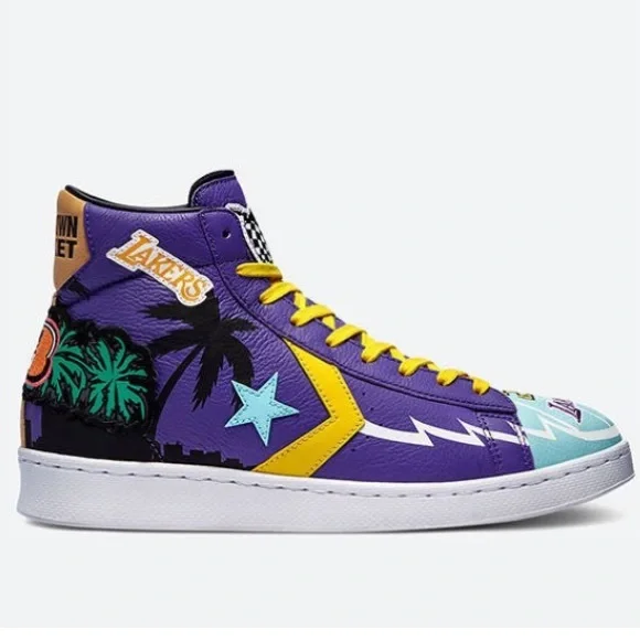 Limited edition Converse Pro Leather Chinatown NBA Los Angeles Lakers. NWOT