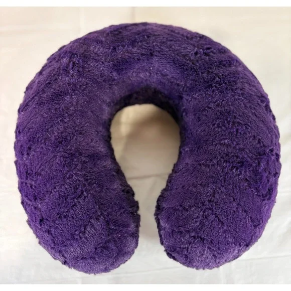 Luxe Essentials Memory Foam Travel Neck Pillow - Faux Fur Softness!