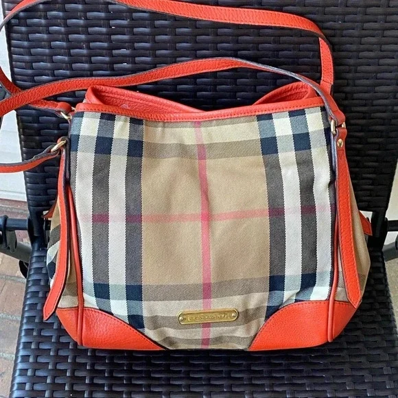 Burberry Novacheck Haymarket Tote, Cloth/Leather