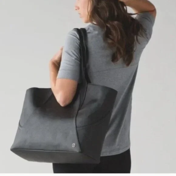 Lululemon All Day Black Go Wild Tote Bag
