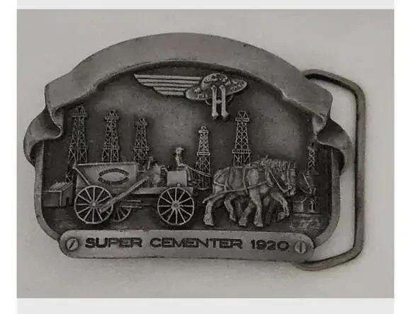 Vintage 1985 Halliburton Services 1920 Super Cementer Belt Buckle Limited Editio