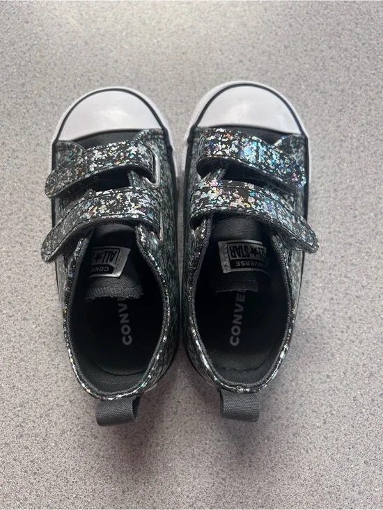 Converse Chuck Taylor All Star Toddler Girls' Glitter Easy On Sneakers