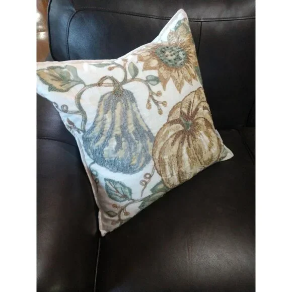 Decorative Fall-Themed Throw Pillow With Removable Cover By Well Dressed Home 19