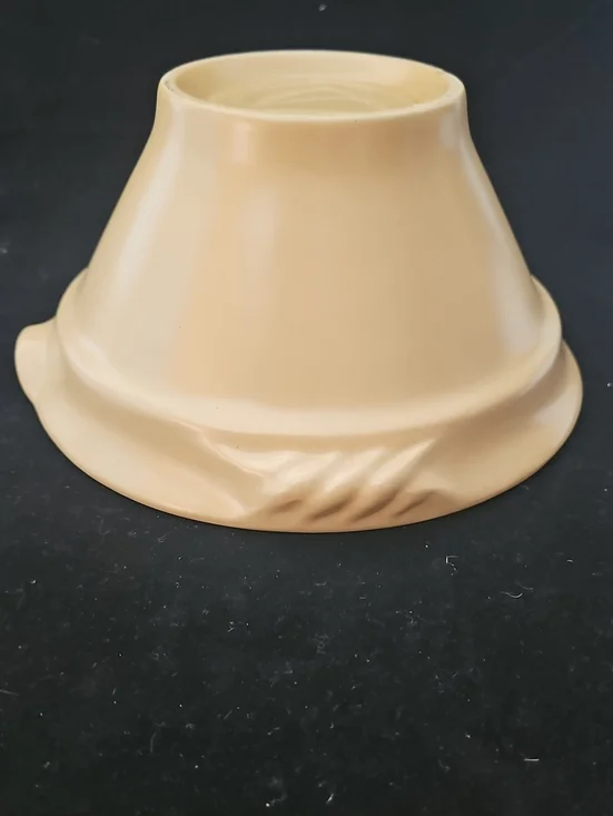 Yellow Ware Beige Ceramic Mixing Bowl