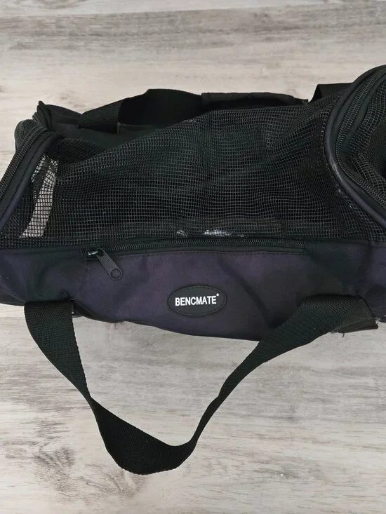 BENCMATE Soft Sided Small Pet Carrier Travel Bag | Black