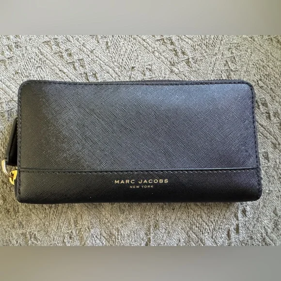 The Marc Jacobs Saffiano Leather Zip Around Continental Wallet - $195 MSRP