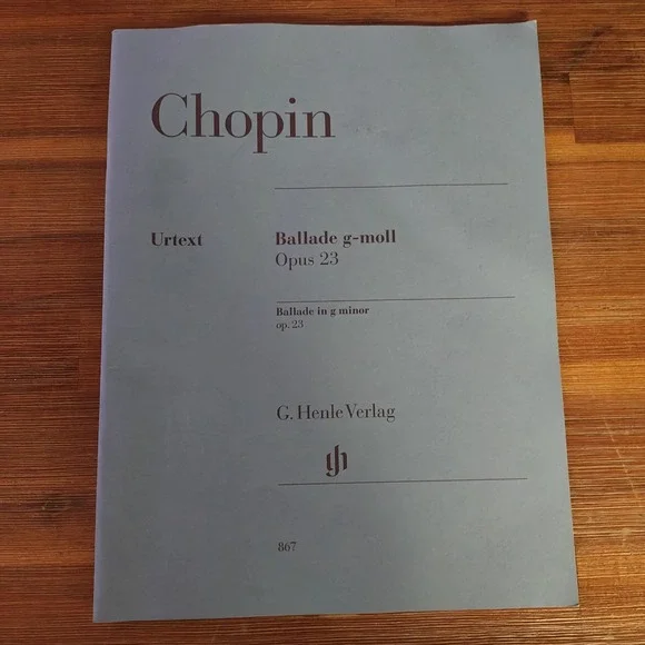 Chopin Ballade in G minor Op. 23 Sheet Music Revised Piano Solo 9790201808673