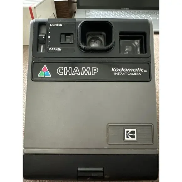 Vintage Camera Kodak Kodamatic Champ HS144-10 Instant‎ Camera Gray Black Works