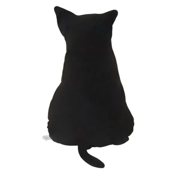 Black Cat Pillow Silhouette Shadow Halloween Plush Stuffed Animal 15