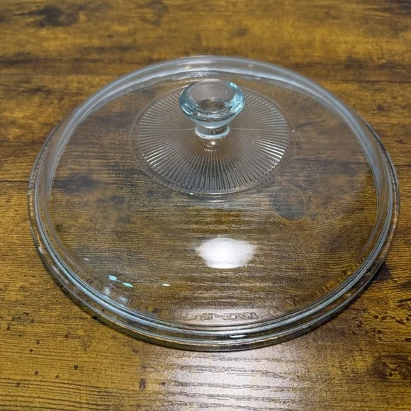 Vtg Pyrex 30 Clear Glass Lid 8.5