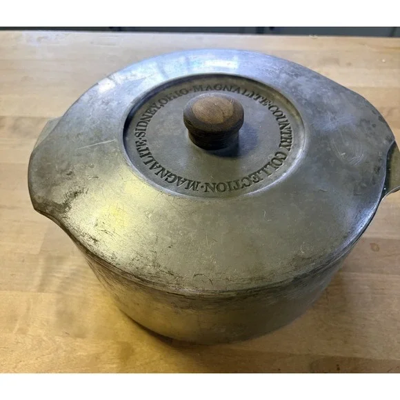 Vintage Magnalite Dutch Oven Pot Wood Handle GHC Country Collection 5248 5 Qt