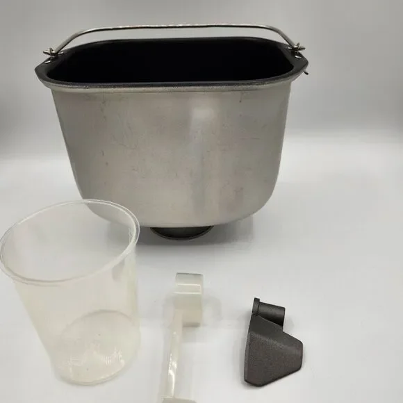 Cooks Bread Maker Model 780-2159 Parts Only Pan, Beater, Measuring Cup & Spoon